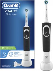 Oral-B D100 Vitality Fekete Cross Action fejjel Elektromos fogkefe 